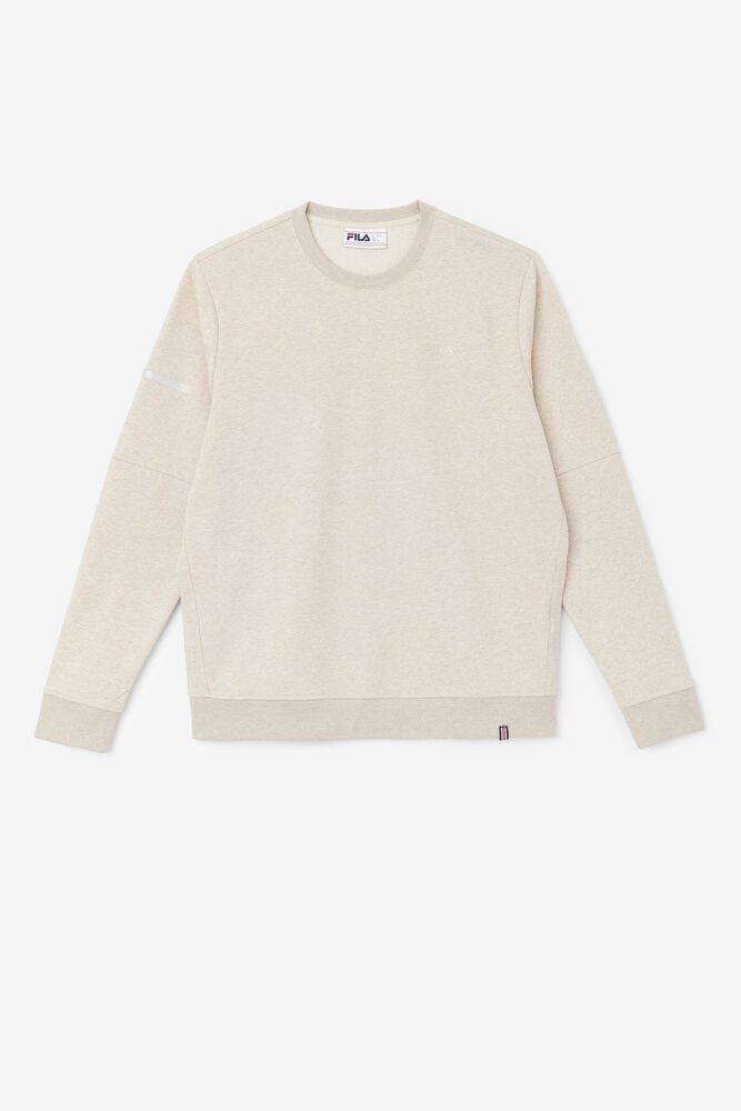 Fila Sweatshirt Mens Beige - Commuter Crew - Philippines 3795018-HC